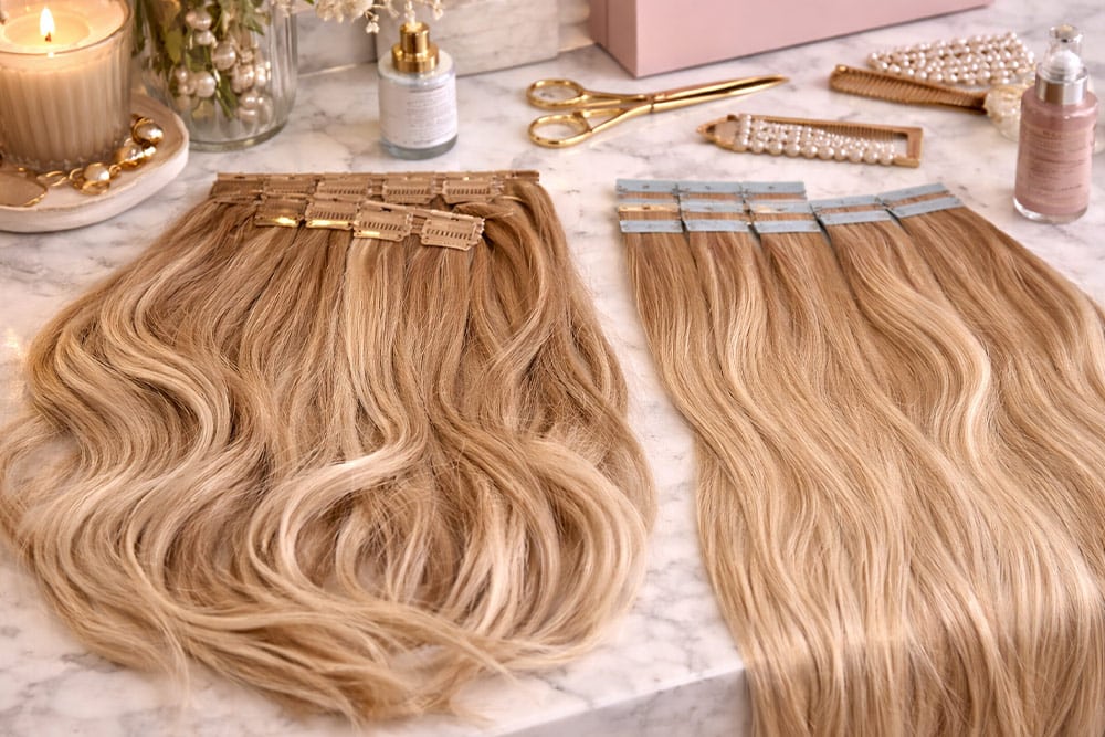 Strähnensucht Erfahrungen - Clip In und Tape